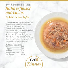 Catit Chicken Dinner: ingredientes frescos para nutrición de calidad
