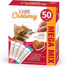 Catit tubo de 0,5 oz para alimentar a mano con sabor cremoso.