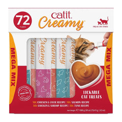 Catit Creamy Treat en tubo 0,5 oz, ideal para alimentar a mano.