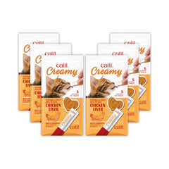 Catit Creamy tubo pollo y hígado para premiar con sabor cremoso.
