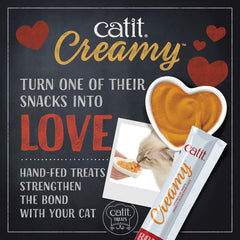 Catit Creamy tubo vieira: recompensa atractiva para momentos de juego.