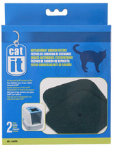 Catit filtro carbón repuesto para arenero con tapa grande, reduce olores.