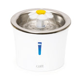 Catit Fuente Flor en acero inoxidable, tapa superior duradera para uso diario.
