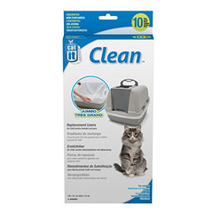 Catit forro resistente al desgarro para bandeja jumbo con tapa, limpieza eficiente
