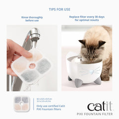 Catit PIXI filtro certificado compatible con todas las PIXI Fountain.