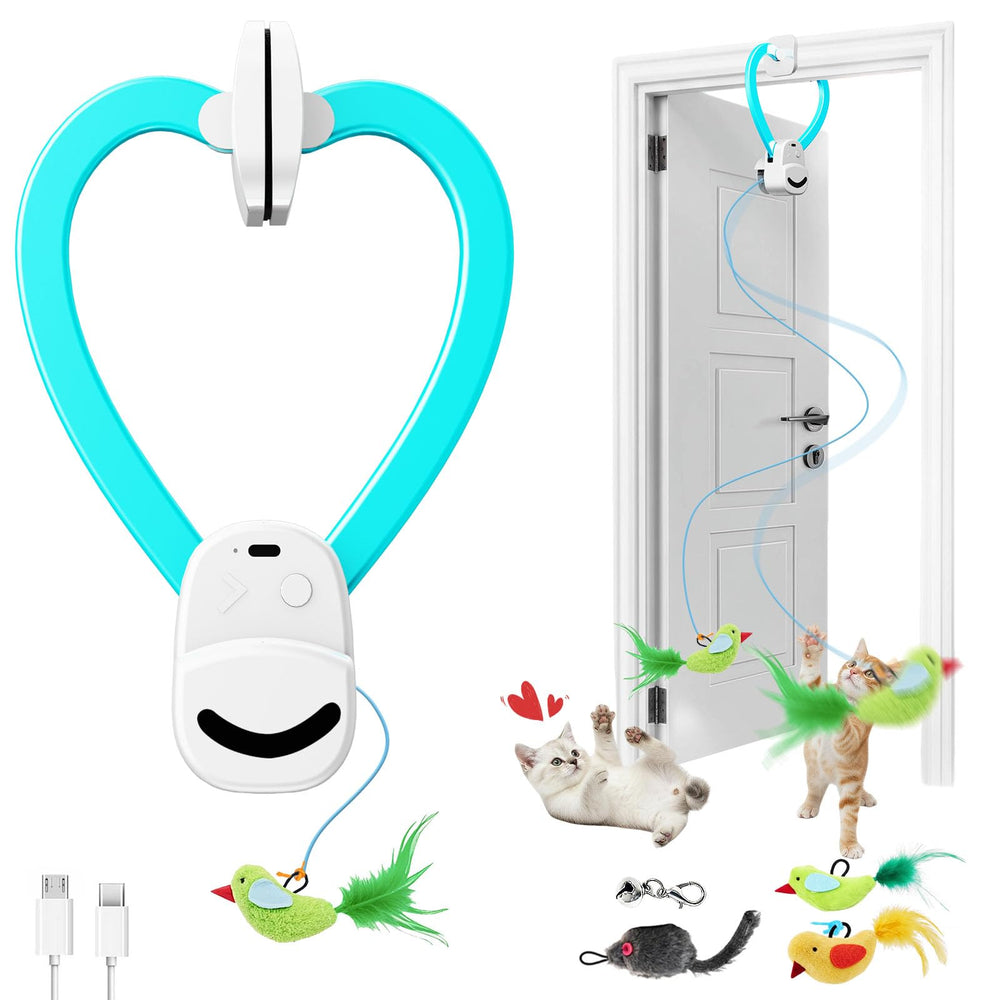 CATPICK Juguete interactivo pajaro volador para estimular la caza y la curiosidad del gato.