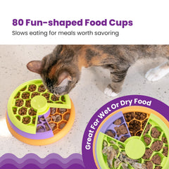 Catstages Kitty Lickin' Layers diseño con 80 compartimentos para premios