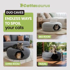 Cattasaurus Peekaboo Tunel Gato: túnel interactivo para juego activo y exploración segura.