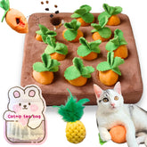 CECE PAW Zanahorias parlantes con bolsillos, estimulan curiosidad del gato.