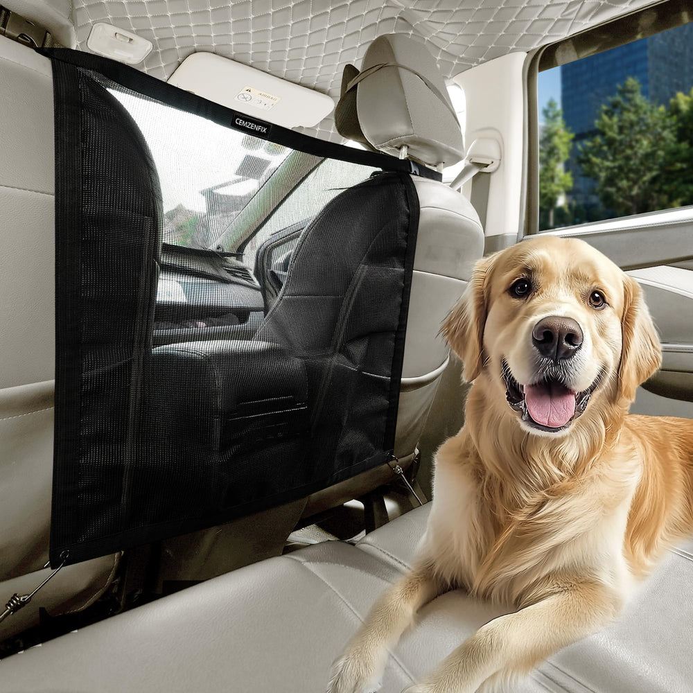 CEMZENFIX barrera para perro en coche con malla resistente para viajes seguros