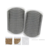 Cepillador-gatos-pared 2pack: facilita el cepillado diario en interiores.