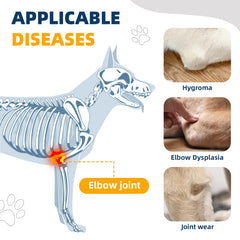 CHAMIN neopreno transpirable codo perro, piel suave para uso prolongado.