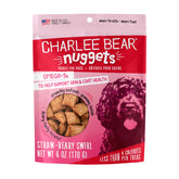 Charlee Bear Nuggets Strawbeary Swirl en bolsa de 6 oz con cierre reutilizable para entrenar