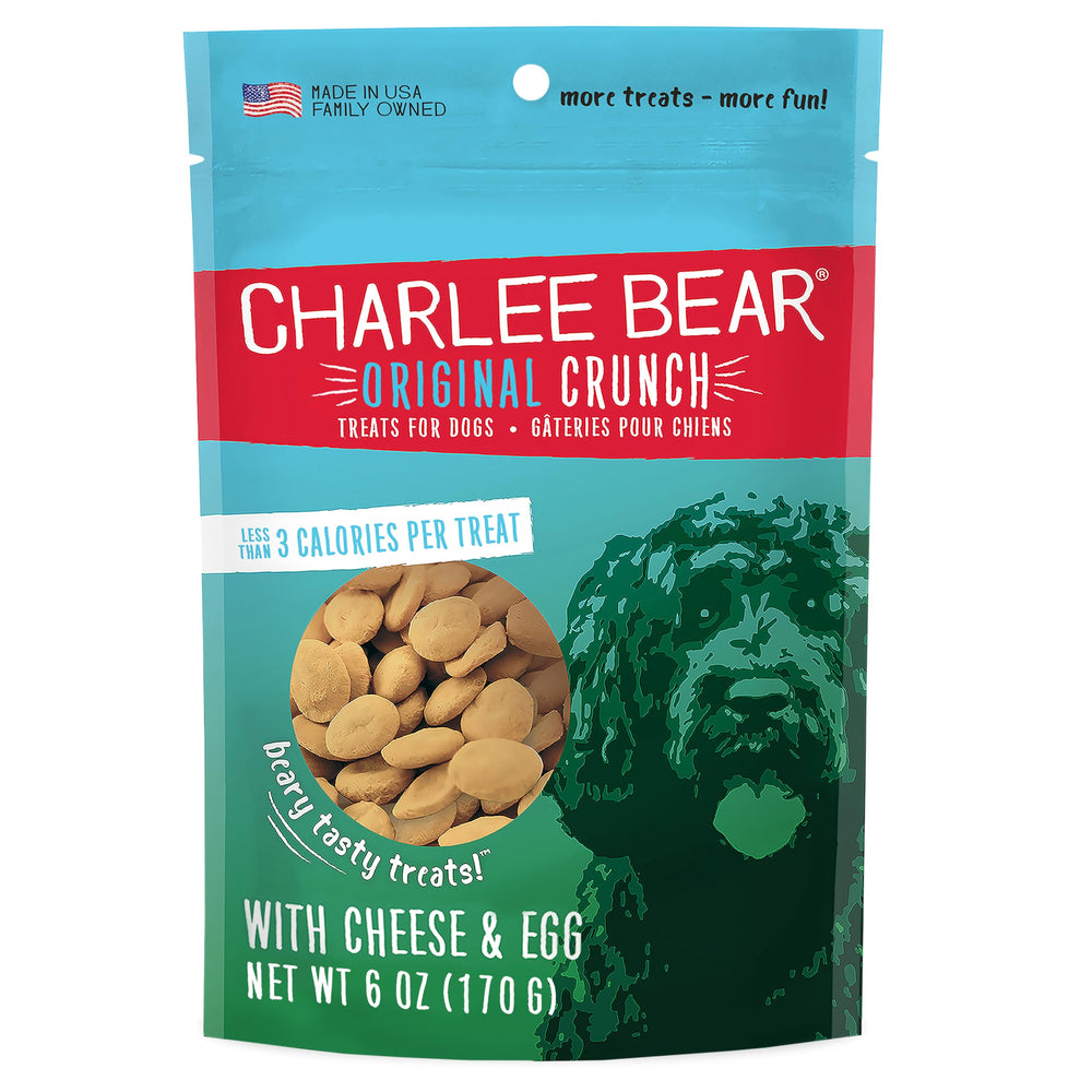 Charlee Bear galletas de queso y huevo, premio crujiente para recompensa