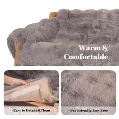 CHEERHOME PETS cubierta-lavable-desmontable: funda suave y fácil de limpiar.
