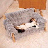 CHEERHOME PETS sofá-gato-elevado: descanso cómodo con circulación de aire.