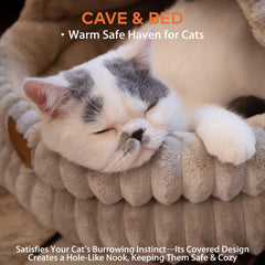 CHEERPALS Cama cueva plush suave para dormir profundamente.