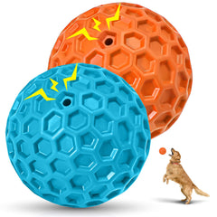 Cheodin bola para perro con sonido, ideal para masticadores agresivos y juego duradero.