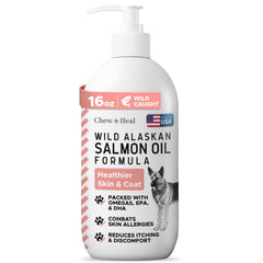 Chew + Heal Labs Aceite salmón salvaje Alaska con bomba para dosificar