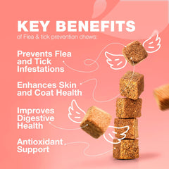 Masticables CHEWIA con sabor salmón para gatos, fácil de administrar.