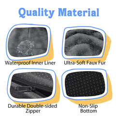 Cama Chez Paw con forro impermeable protege la espuma de derrames.