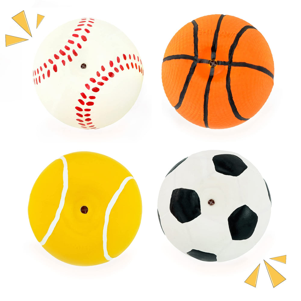CHIWAVA bola de látex con chirrido para cachorros pequeños, ideal para juegos de búsqueda.