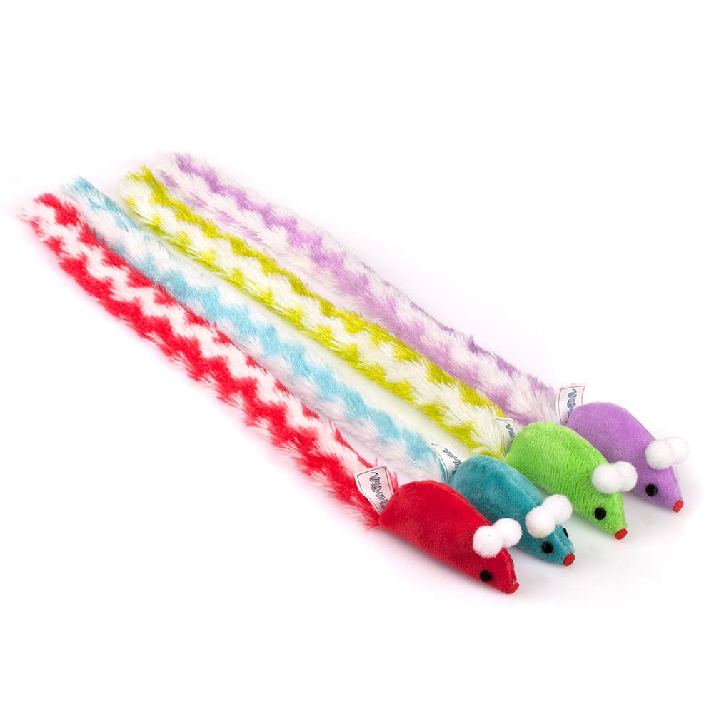 CHIWAVA ratón de peluche 15 pulgadas con sonido crujiente para gatos.