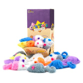 CHIWAVA ratón peluche color candy 01 con sonajito para juego interactivo