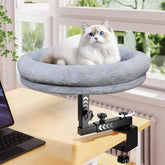 Chloraeon cama para gato en escritorio con giro de 360 grados para mayor cercanía y comodidad