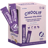 Choolip Squeeze Vita Stick envase frente: premio diario sabroso para mascotas.