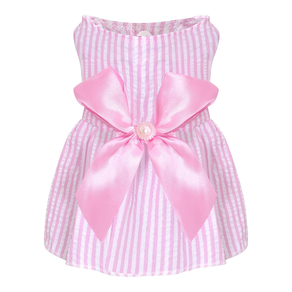 Vestido con lazo de Choyaxo para perro, estilo princesa, ideal para paseos.