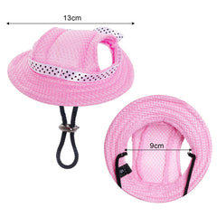 Visera con orejas para perro Choyaxo evitan irritación al sol.
