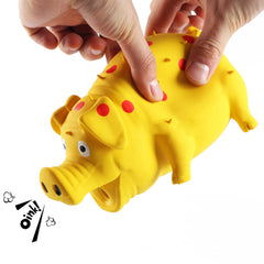 ChubbyPiggies diseño duradero en latex para perros, enfoque seguro