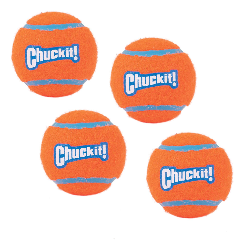 Bola Chuckit! mediana de 2,5 pulgadas, fácil de localizar.