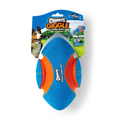 Chuckit! Giggle Fumble: bola de perro de 7.9 pulgadas para juego en todas las razas.