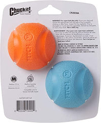 Chuckit! pelota mediana 2.5 pulgadas, rebote alto para juego dinámico.