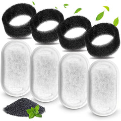 Cirfifth filtros para bebedero de gato, tres capas, mejor filtración de pelos y sabor.