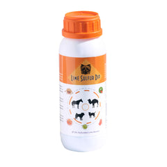 Classic's Lime Sulfur Dip: botella de 16 oz para alivio de irritaciones cutáneas en mascotas.