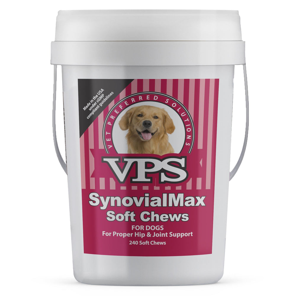 classic vps synovialmax masticables blandos frente al envase, sabor hígado para premiar