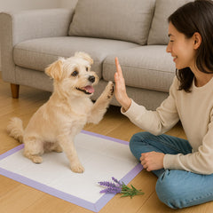 Pañitas absorbentes CLEAN SPACES con lavanda para uso nocturno.