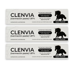 CLENVIA gel sabor manzana facilita la administración oral en caballos.