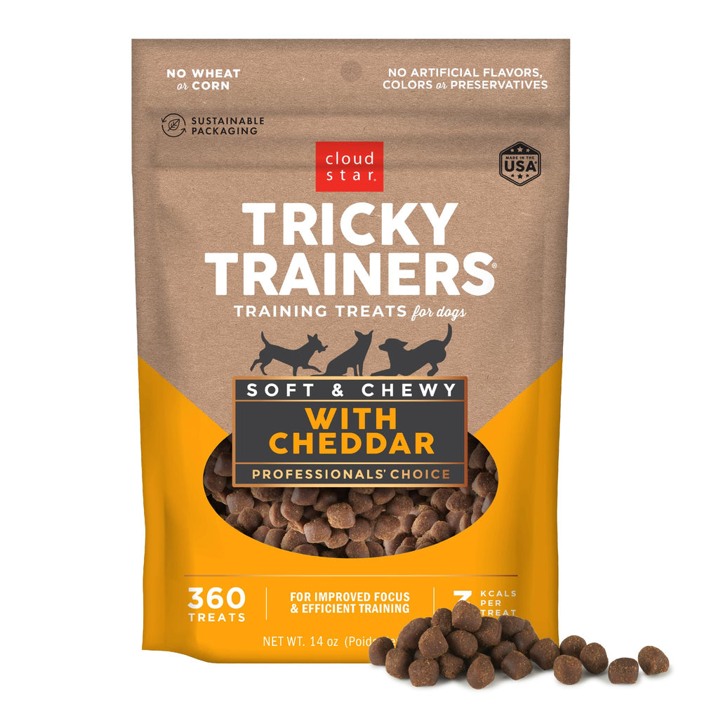 Cloud Star Tricky Trainers queso cheddar bocado blando para entrenamiento constante