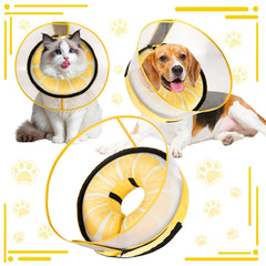 CNEO collar-donut con escudo desmontable, protección suave sin obstruir la visión