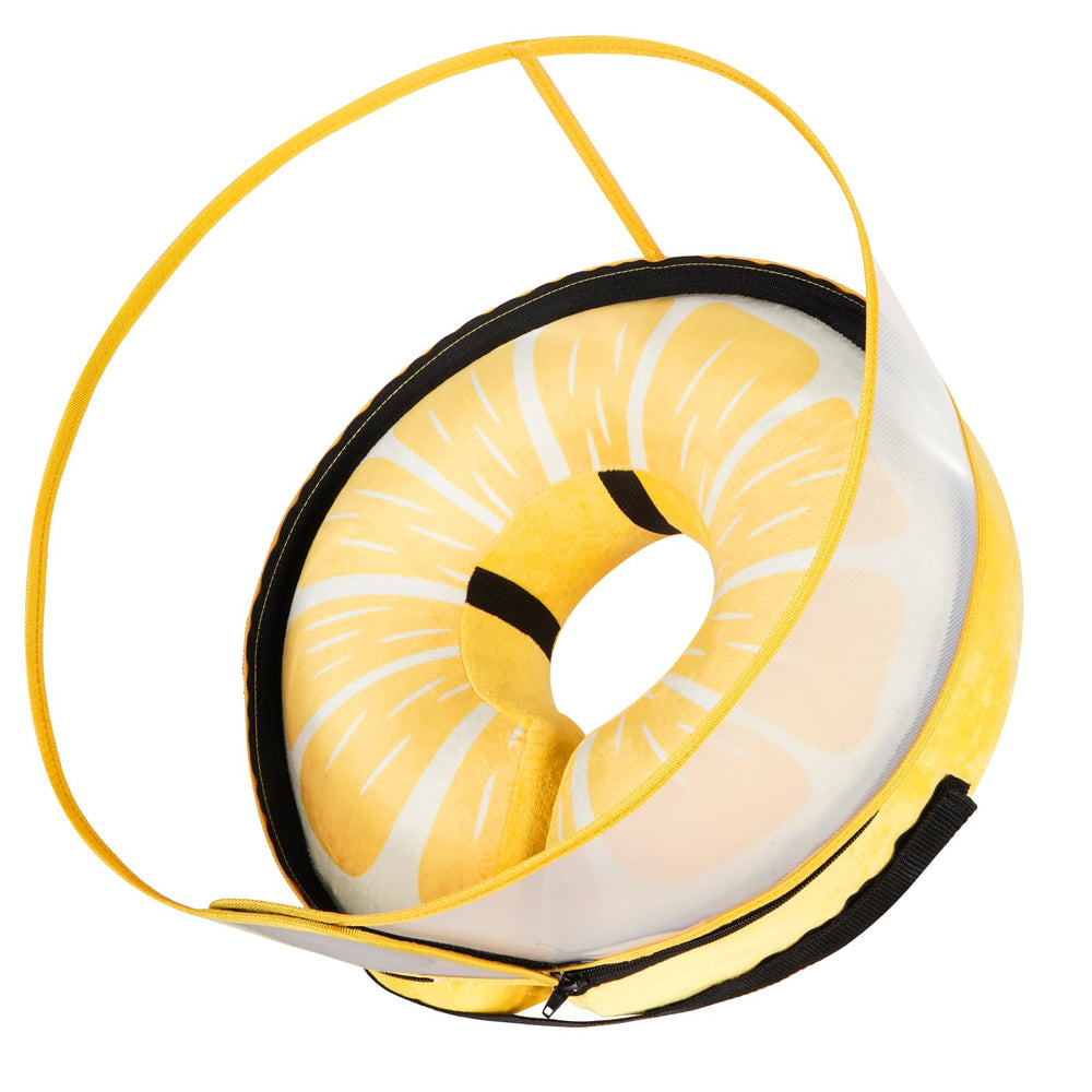 CNEO collar-donut inflable, vista general, cómodo y permite comer con libertad