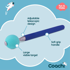 Coachi varita guía diseño telescópico facilita transporte y entrenamiento.