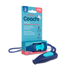 Coachi Whizzclick con clicker-silbato 2en1 para entrenamiento eficiente.