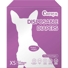 COCOYO pañales para perrita XS con empaque compacto para uso diario.