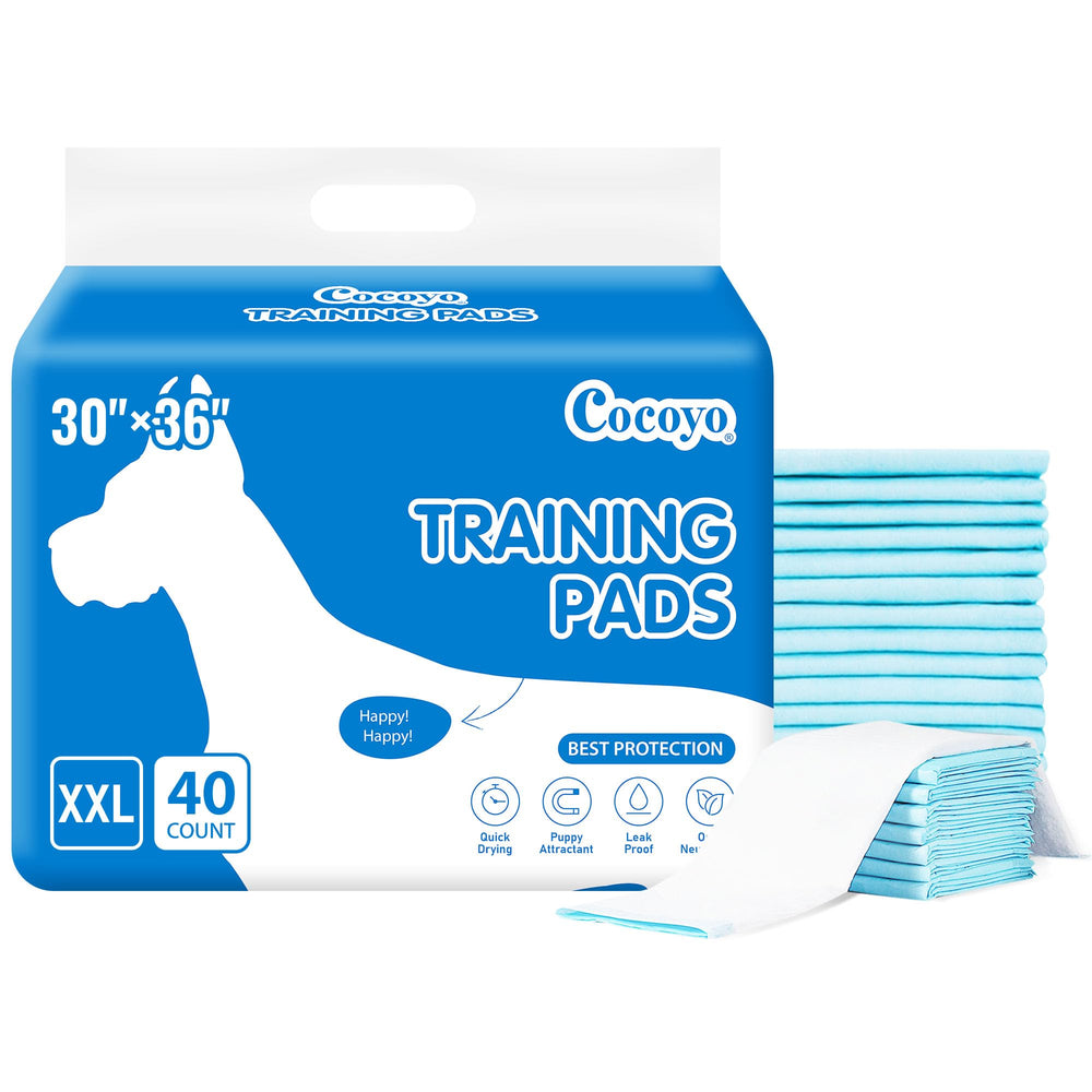 Tapetes COCOYO de entrenamiento con superficie de secado rápido para cachorros.