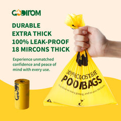 Codirom bolsas compostables certificadas por TÜV AUSTRIA para compostaje doméstico.