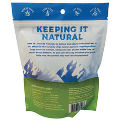 Colorado Naturals Beef Jerky Chips, ingredientes 100% de EE. UU., calidad garantizada.